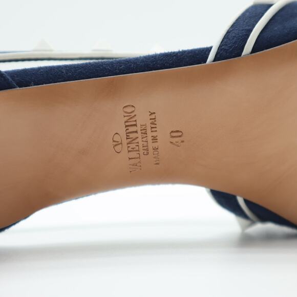 Valentino Suede Rockstud D'Orsay Pump Size 40 - Picture 7 of 13
